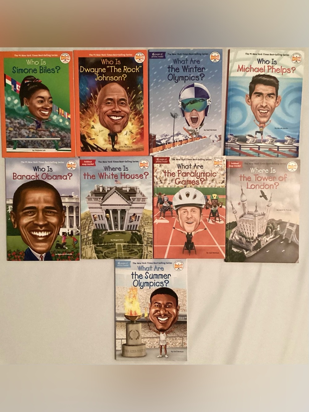 Who HQ Who? What? Where? Series Lot Set of 9 Paperback Books